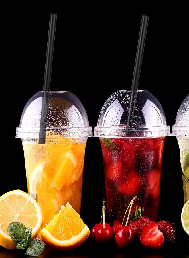 Limbeuuu 400 Pcs Black Boba Straws Jumbo Smoothie Straws,Individually Wrapped Disposable Plastic Large Wide-mouthed Milkshake Drinking Straws(0.43" Wide X 9.06" Long) - Image 5